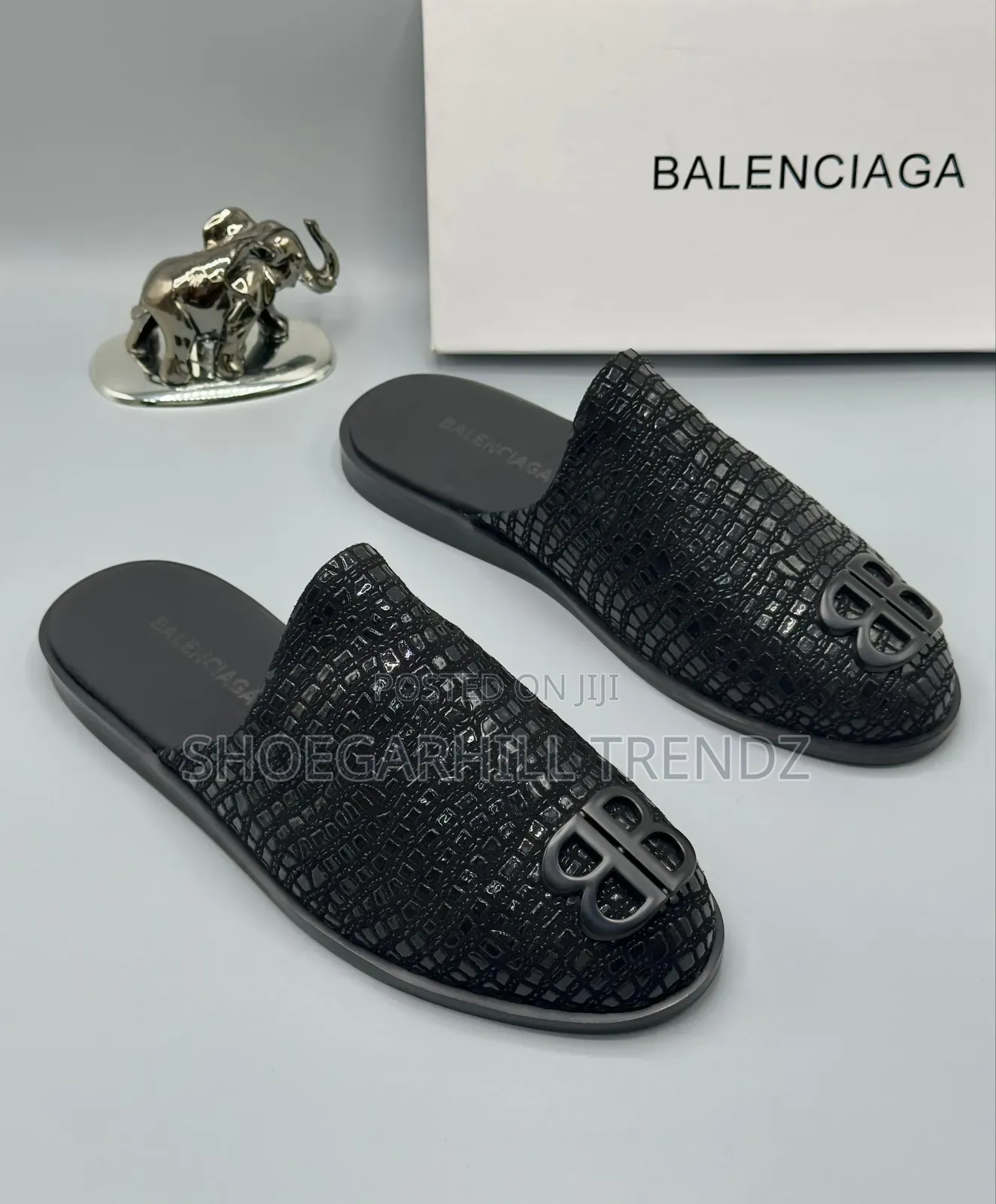 Mens Half Shoes Leather Mules