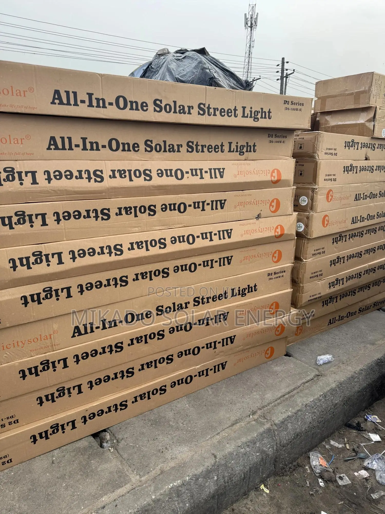 Felicity D2 100w Solar Street Light