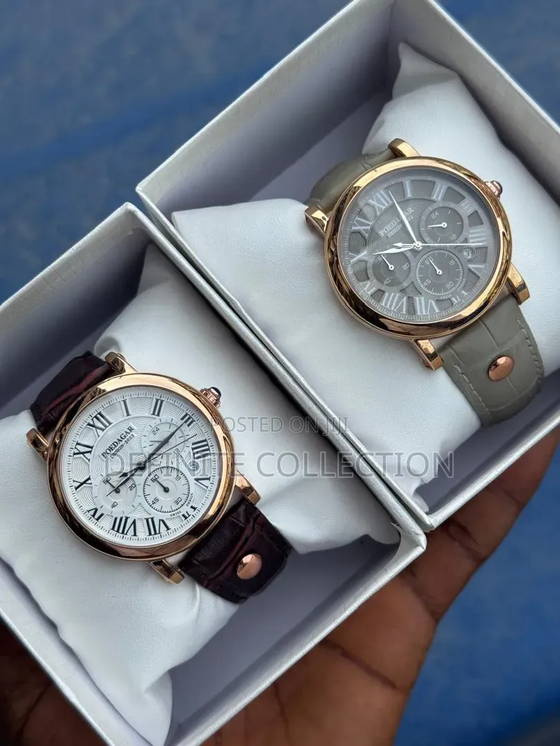 Poedegar Leather Wristwatch