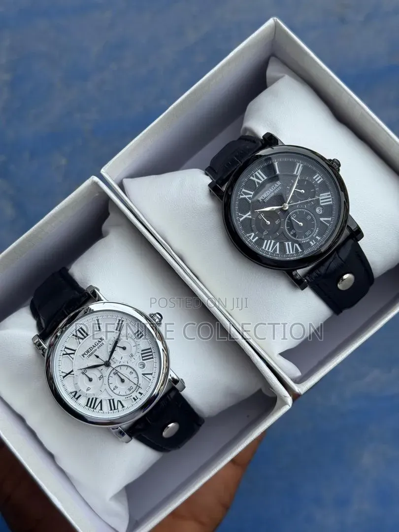 Poedegar Leather Wristwatch