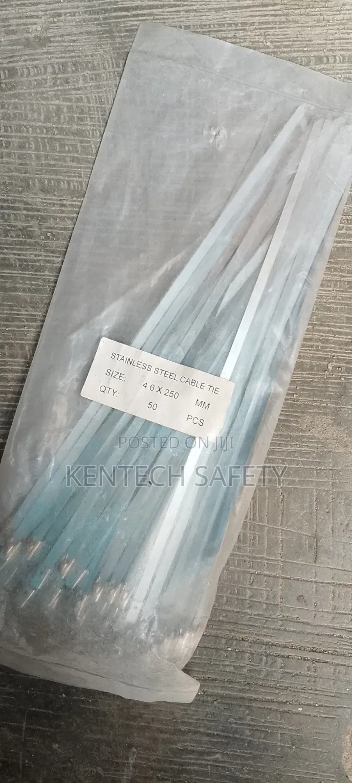 Stainless Cable Ties 4.6mmx 250mm Thick