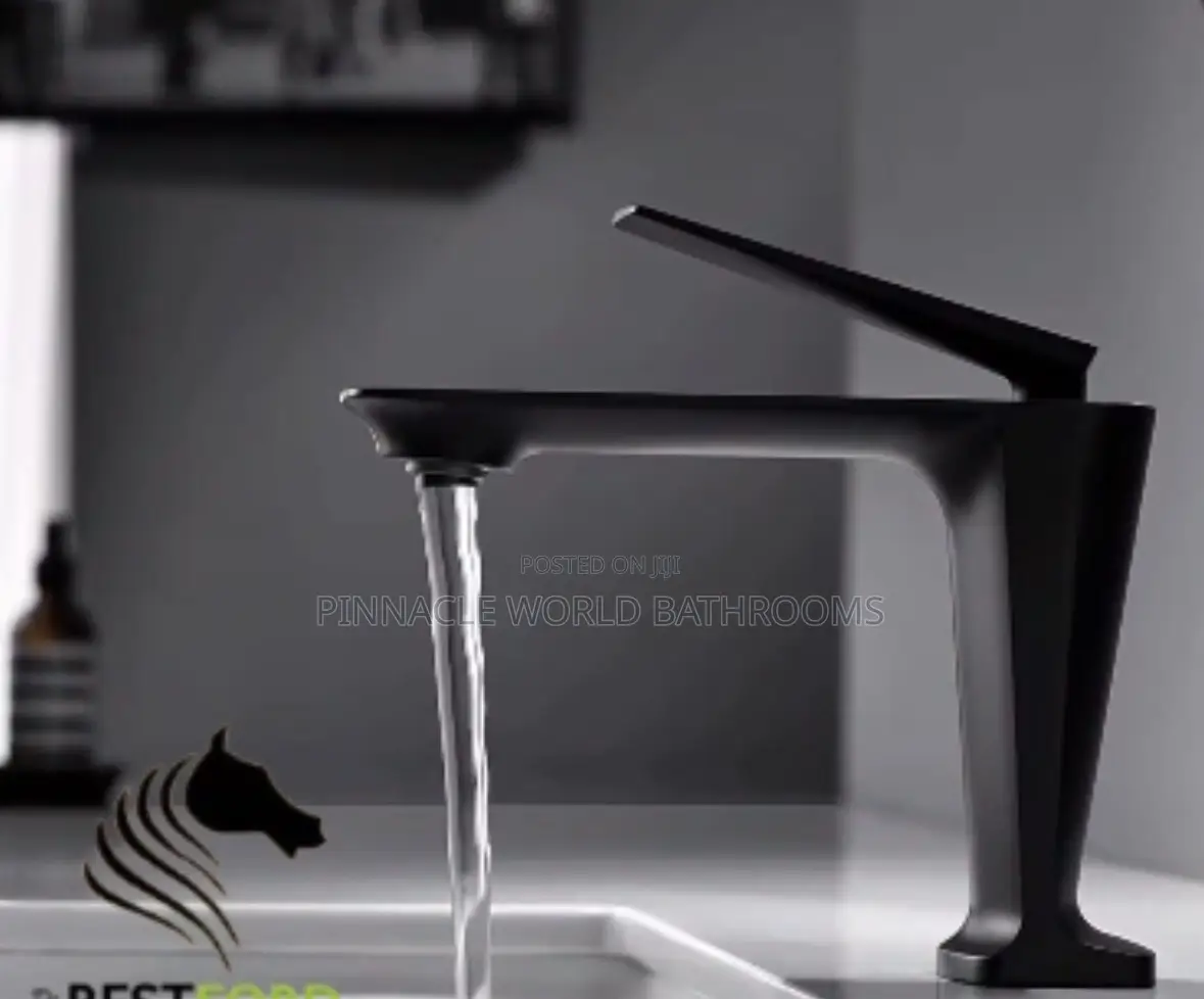 England Black Basin Mixer Tap Hot and Cold