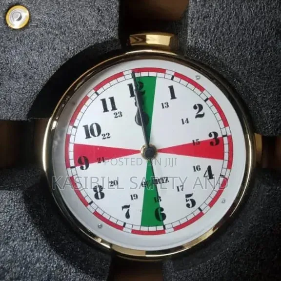 Brass Quartz Radio Sector Clock
