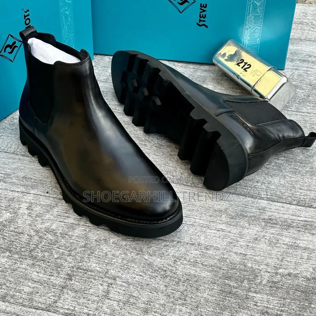 Steve Riots Mens Leather Ankle Boot