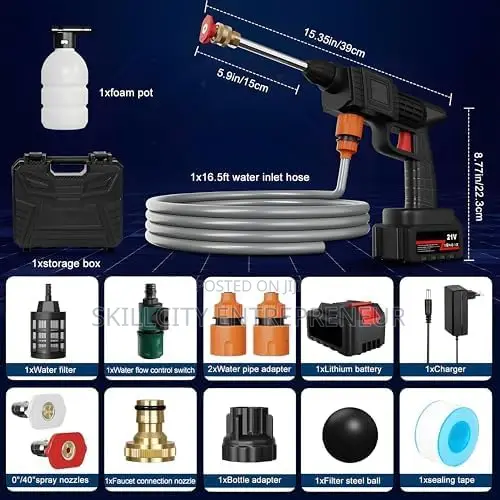 Cordless Car Washer High Pressure Gun