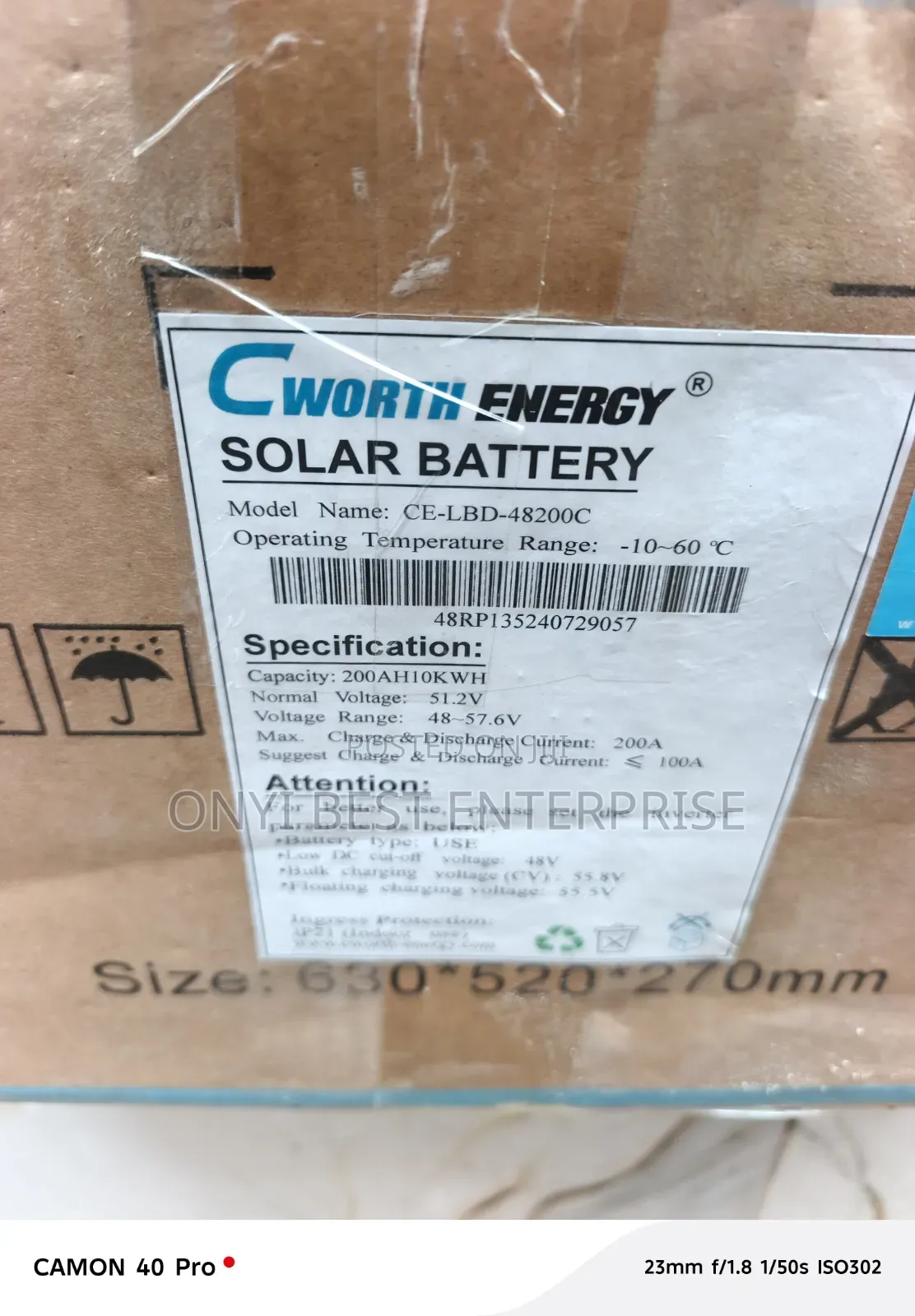 C Worth Energy Lithium Ion Battery 10kwh 48200c New Model