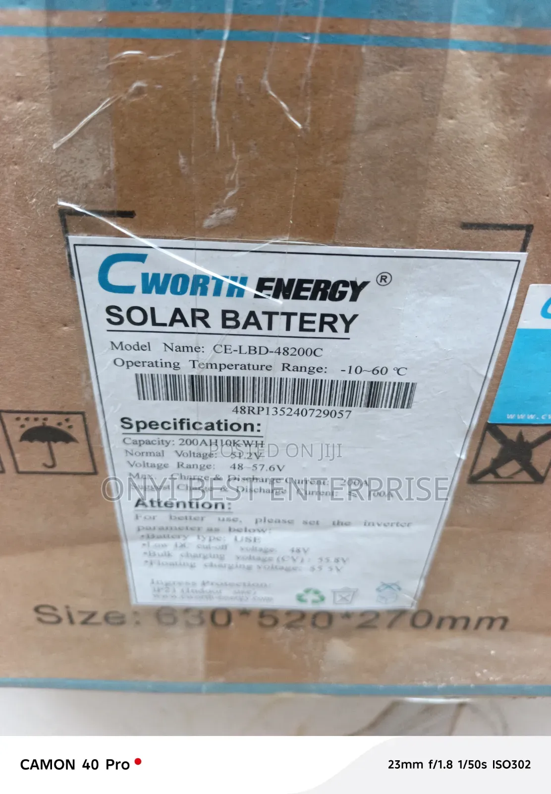 C Worth Lithium Ion Battery 10kwh 48v200c New Model