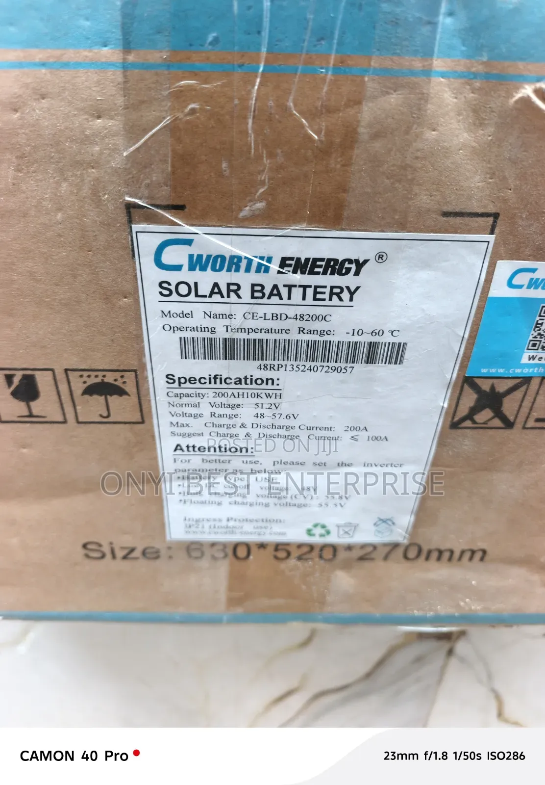 10kwh 48200c C Worth Lithium Ion Battery New Model Available