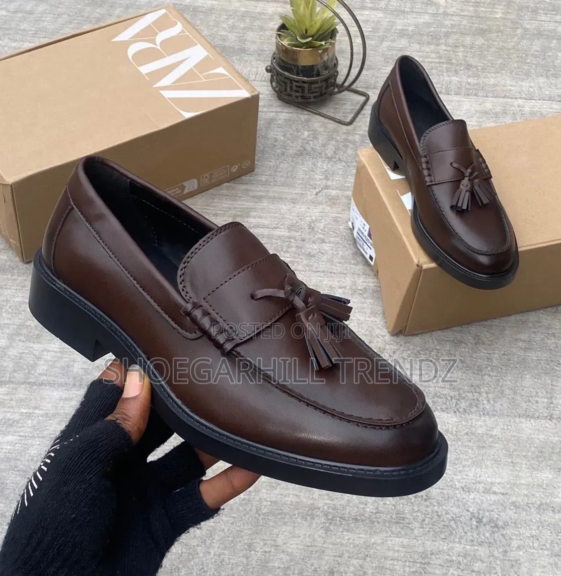 Men Zara Tassel Loafers