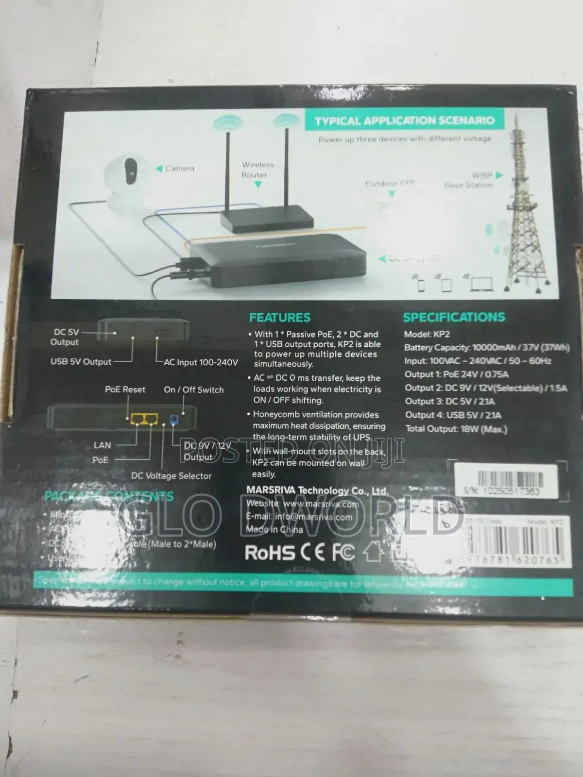 Marsriva Mini Dc Ups 18w