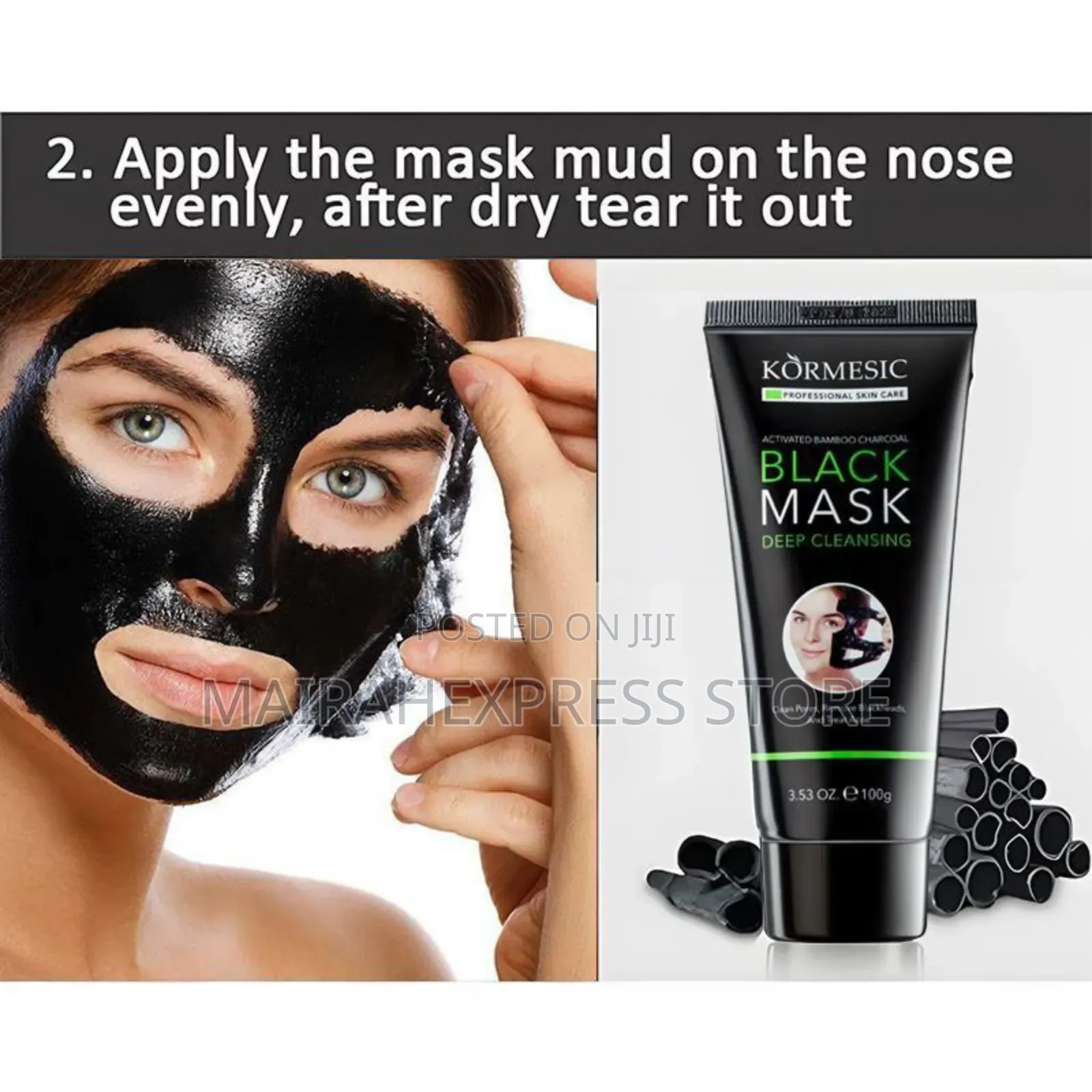 Charcoal Peel-Off Face Mask. ₦1,800