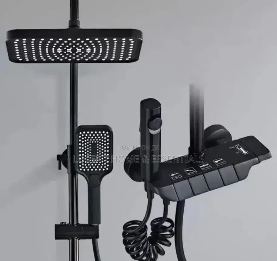 Black Luxury Bathroom Shower Set