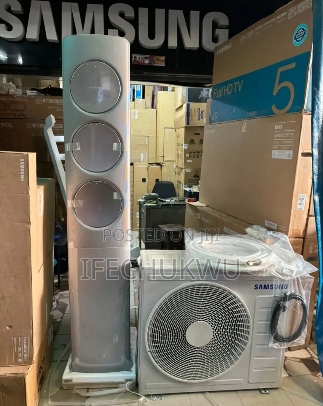 Original Samsung 3 Hp R410a Premium Luxury Inverter Floor Standing Ac