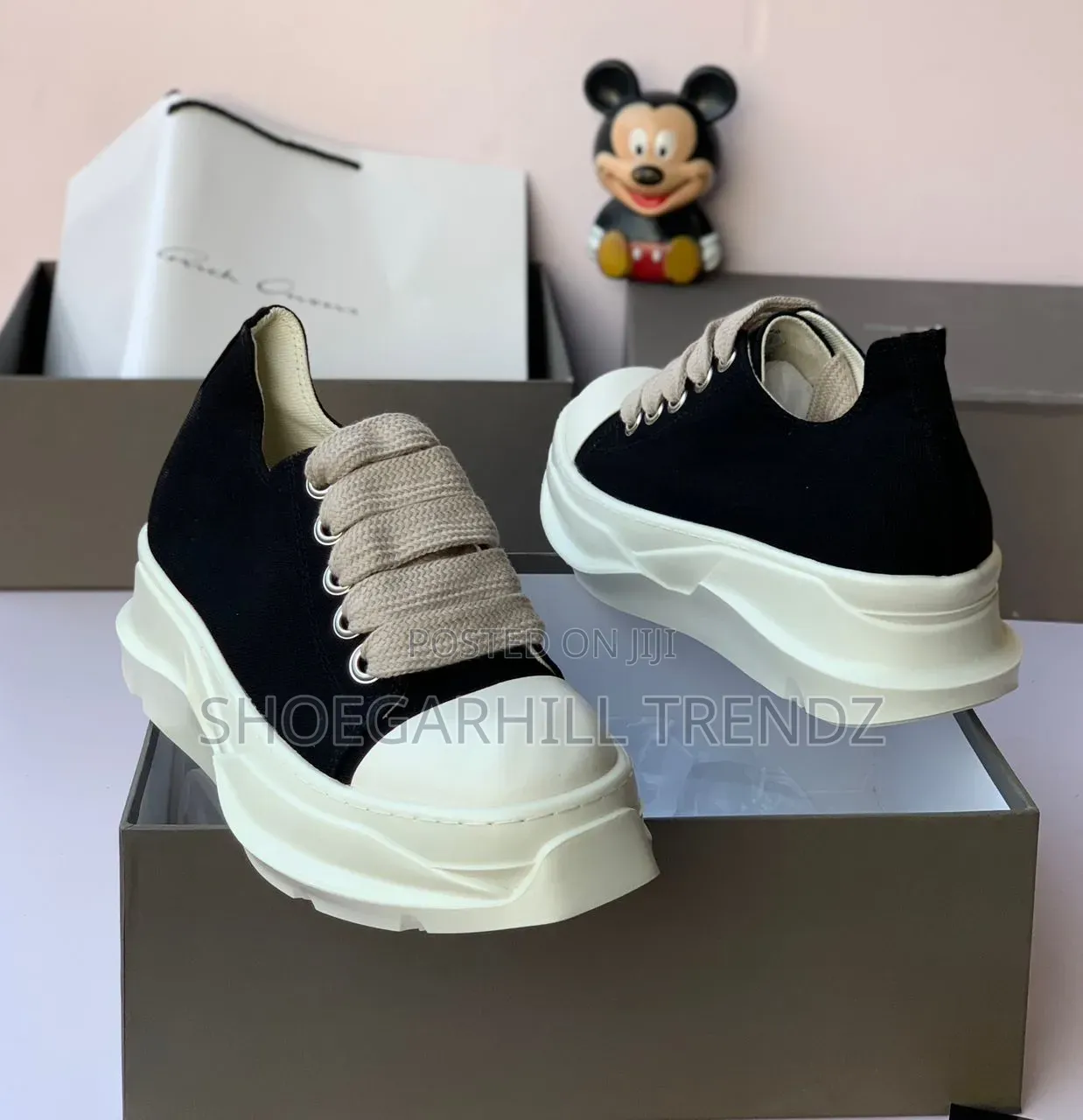 Rick Owens Sneakers Fat Lace and Chunky Sole