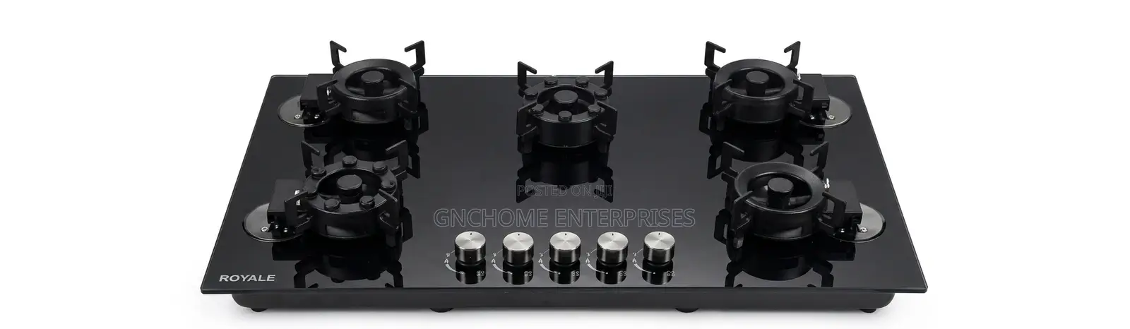 Flip Up Gas Cooker Five Burner Inbuilt
