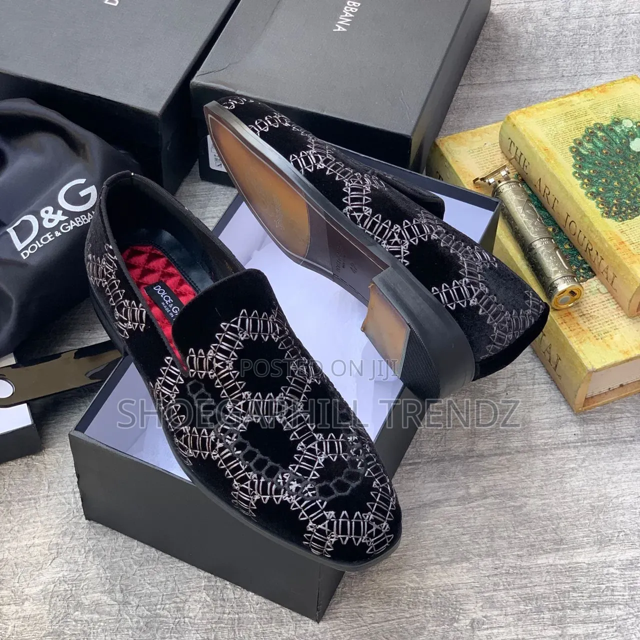 Men Shoes Dg Dazzling Suede Loafers