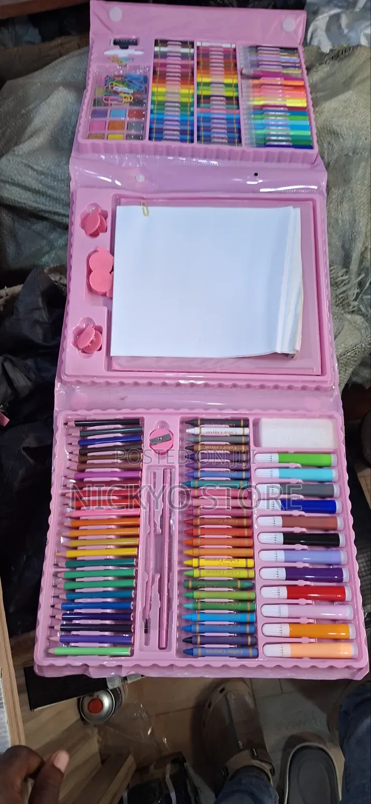 208 Pieces Super Mega Art Set – Complete Kids Drawing Coloring Kit