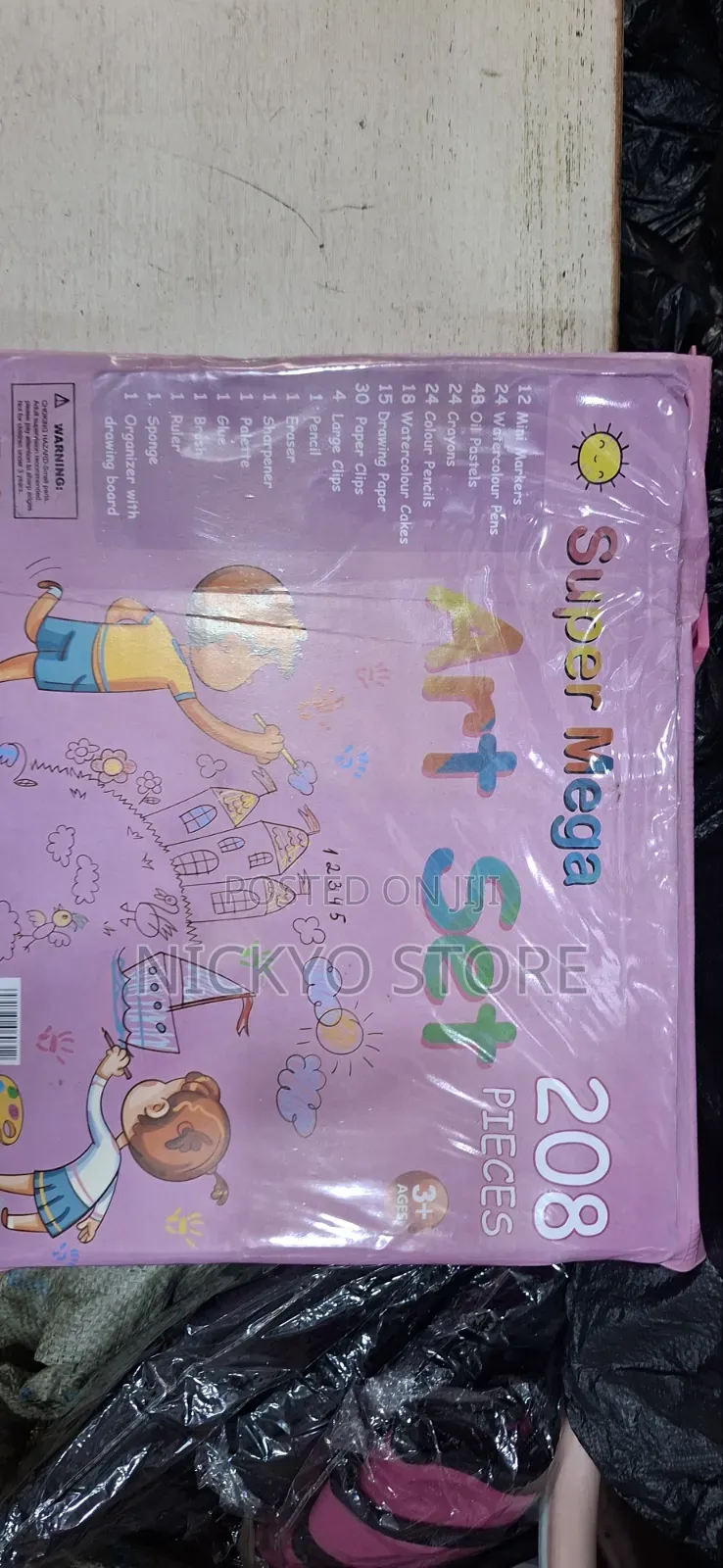 208 Pieces Super Mega Art Set – Complete Kids Drawing Coloring Kit