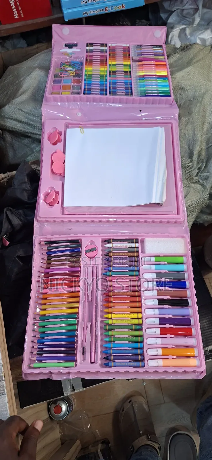 208 Pieces Super Mega Art Set – Complete Kids Drawing Coloring Kit
