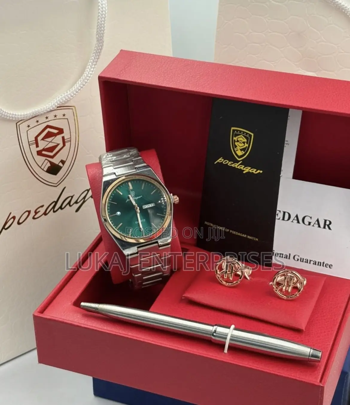 Poedagar Classic Gift Set Watch
