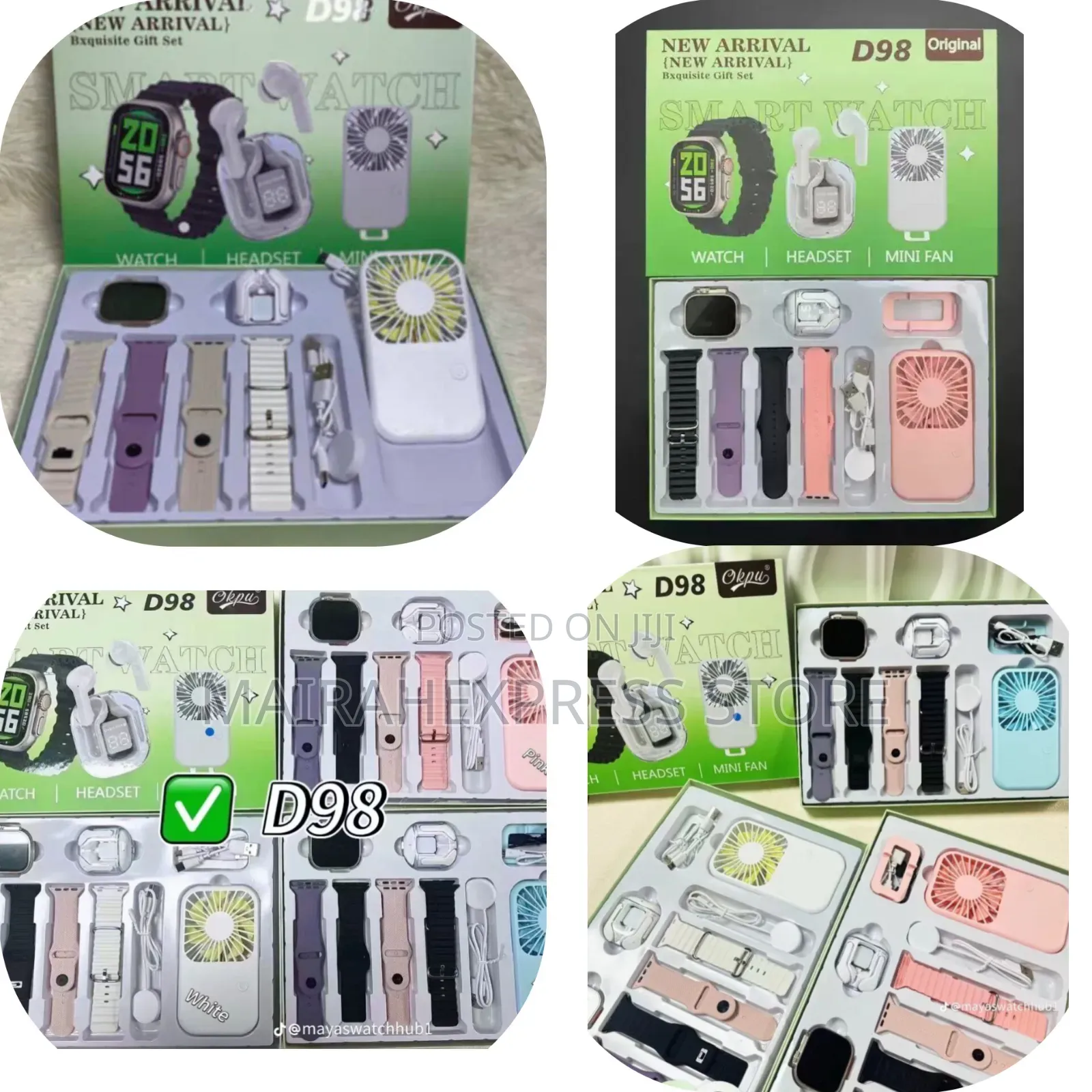 D98 Plus Original Smartwatch Combo Set 1lvn