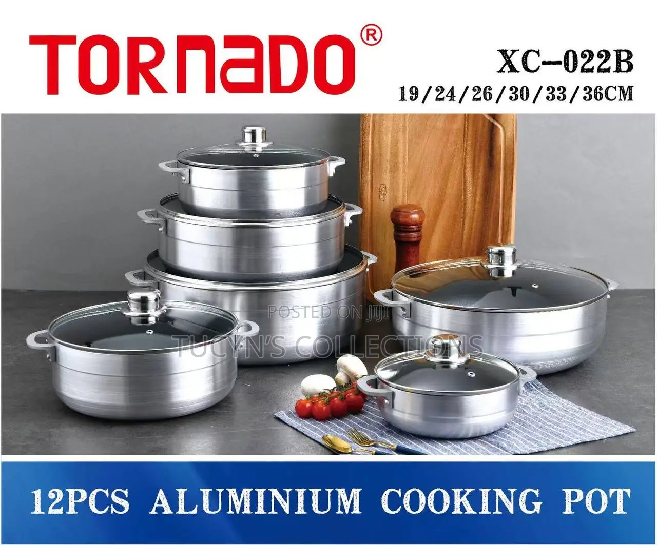 Tornado 12pcs Aluminum Pots