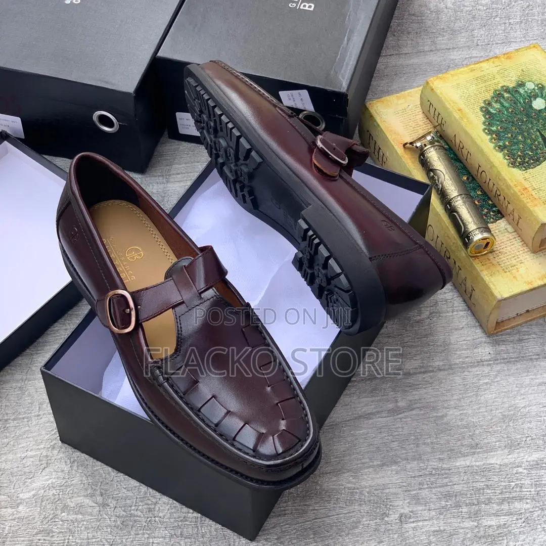 Original Gianfranco Butteri Buckle Loafers Shoes