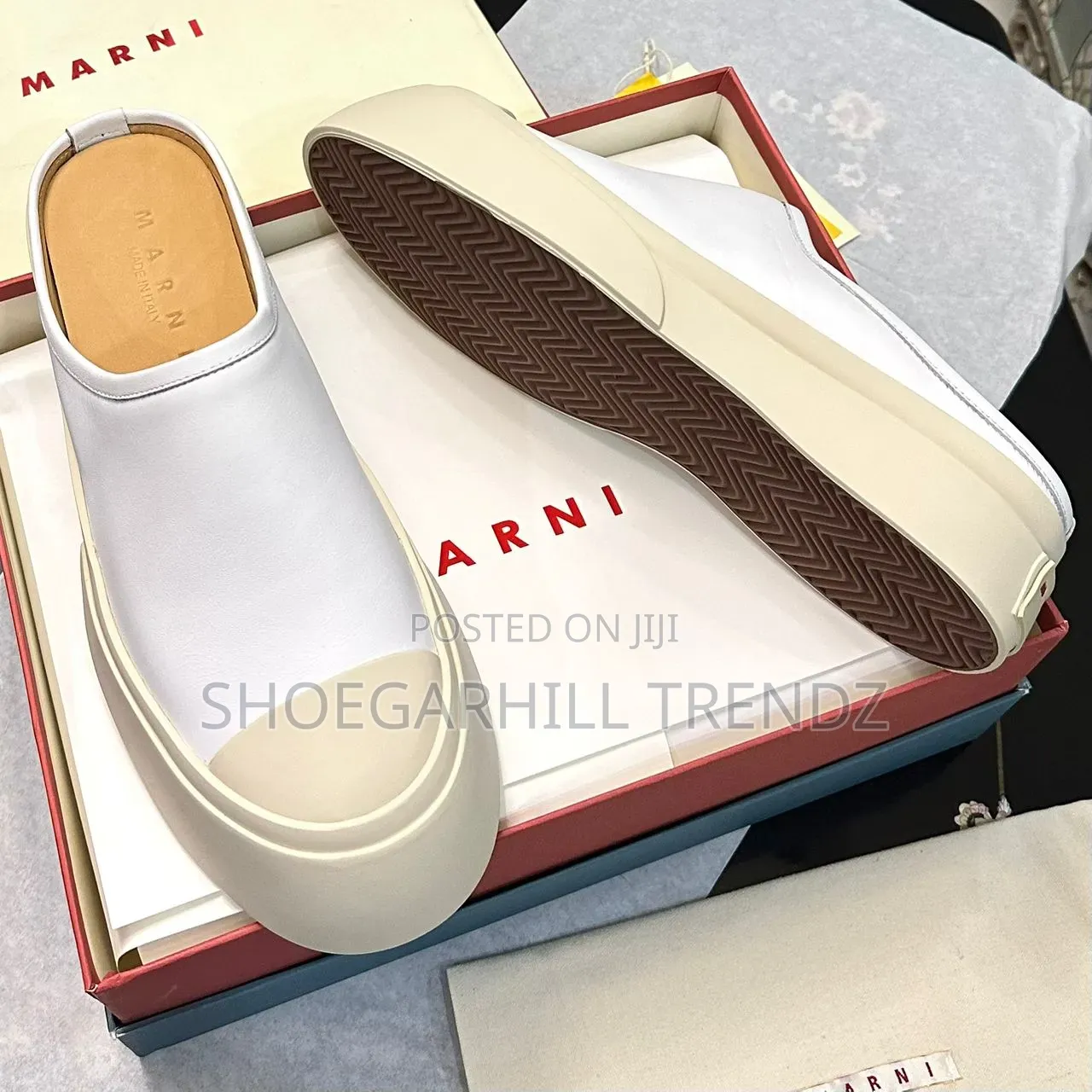 Marni Leather Mules Sneakers in 2 Colours