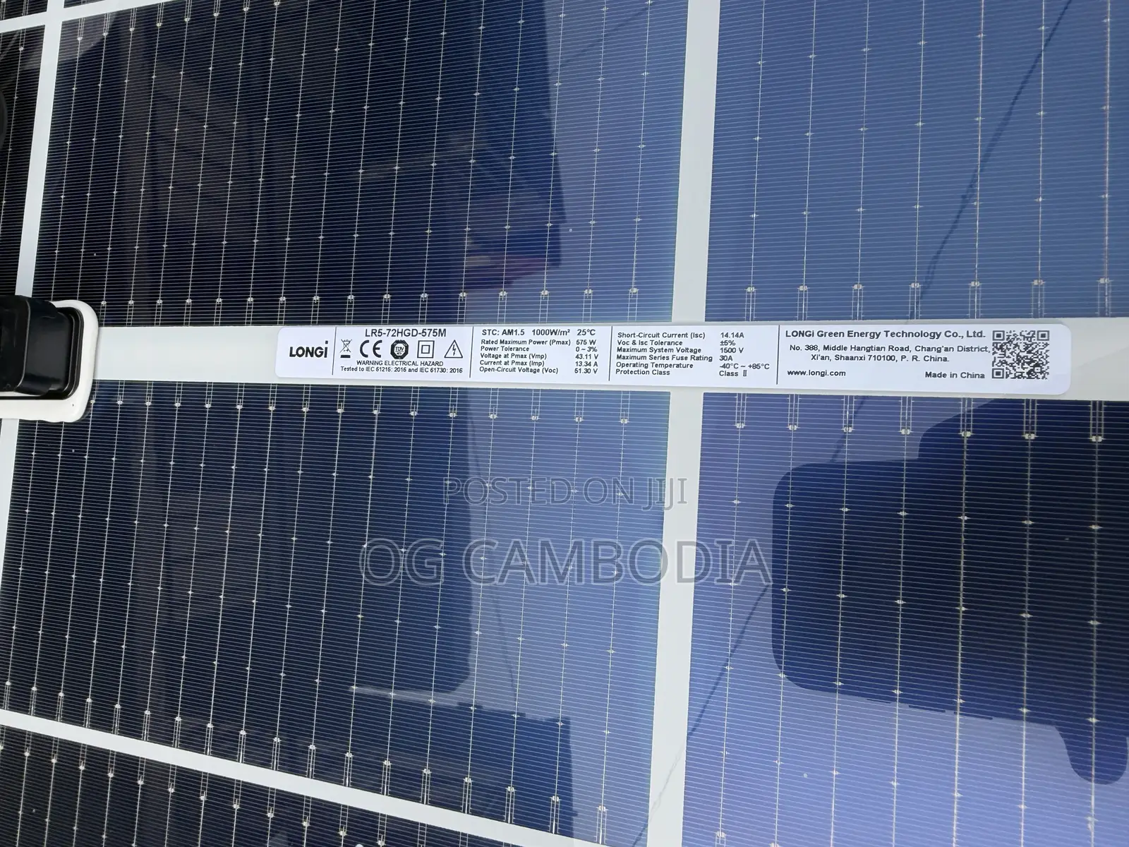 575 Watts Longi Solar Panel Bifacial
