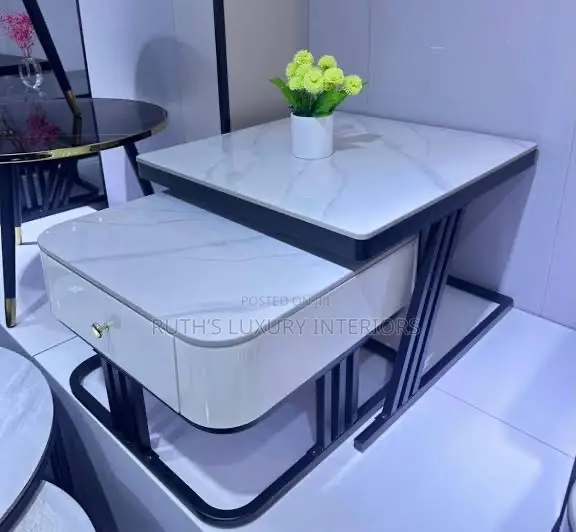2in1 Modern Marble Center Table Available in Different Designs