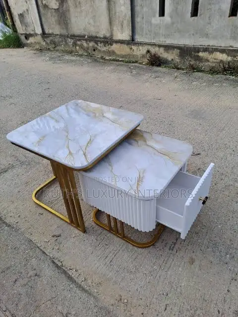 2in1 Modern Marble Center Table Available in Different Designs