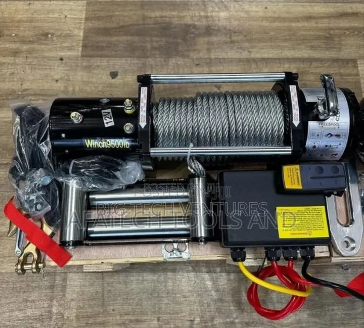Fatech Tools 12v 9500lb Electric Recovery Winch