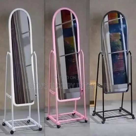 Quality Moveable Standing Dressing Mirror Available in Different Color