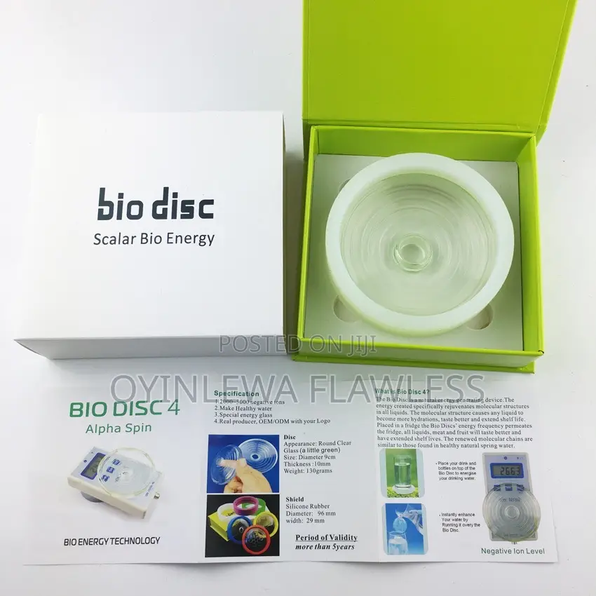 Quantum Alpha Spin Bio 4 Scalar Energy Ion German Disc for Health