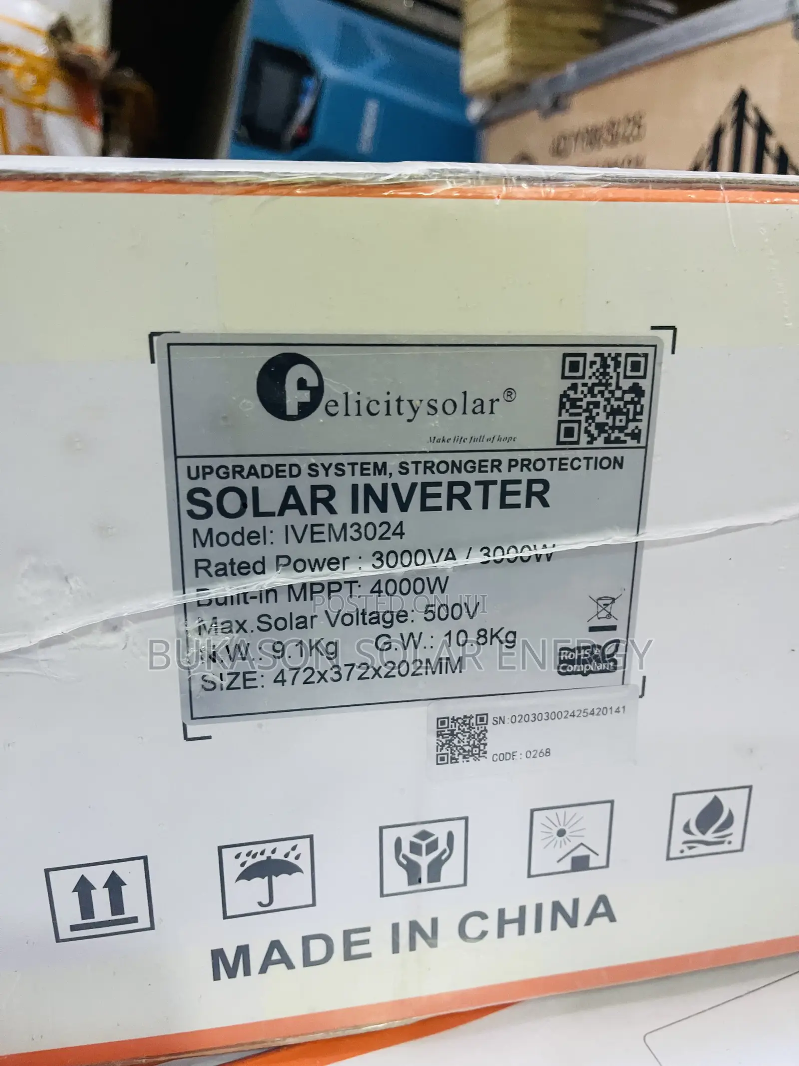 3kva 24v Hybrid Felicity Inverter