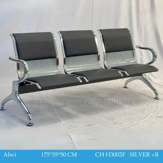 3-seater Padded Airport Chair /Waiting Visitor Chair