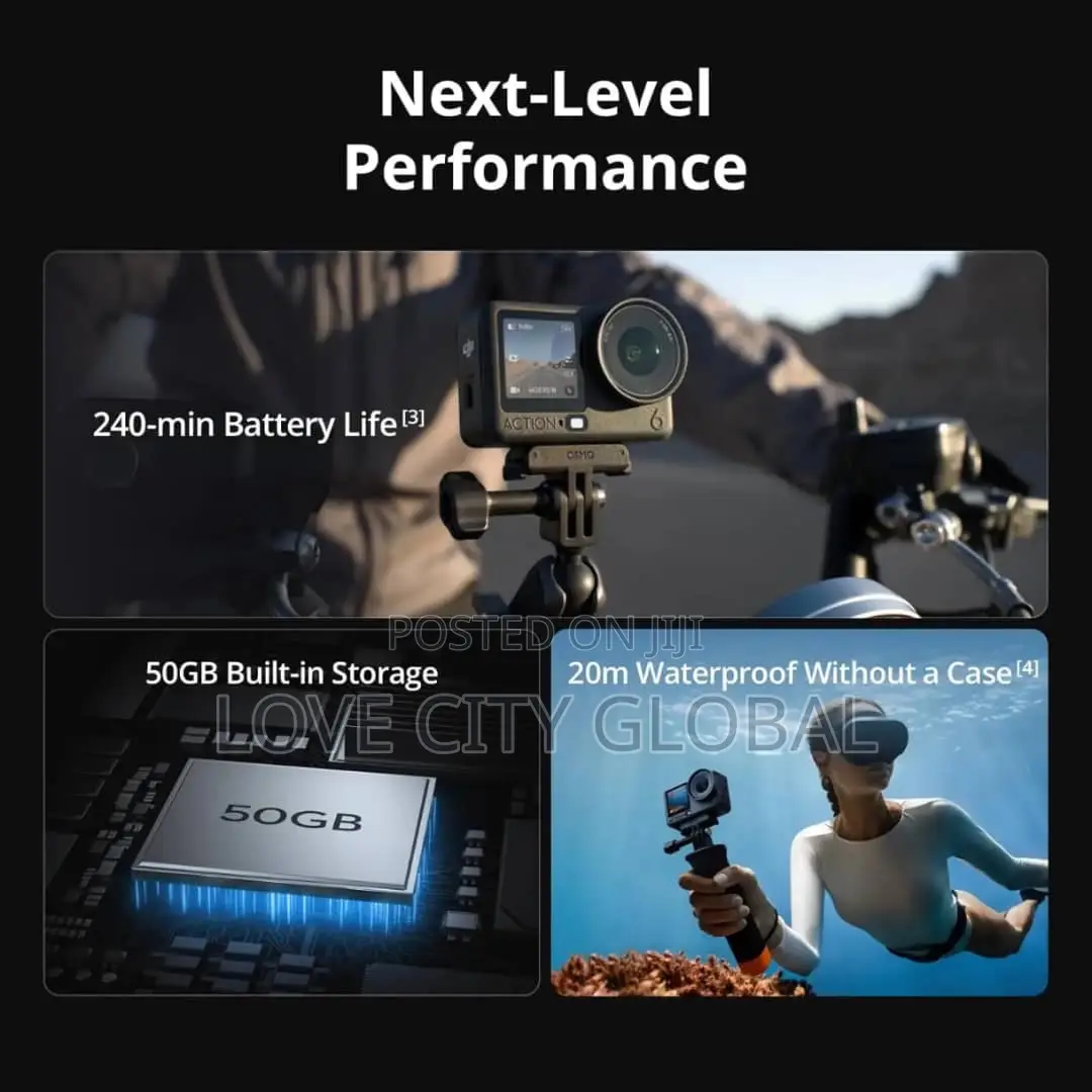 Dji Osmo Action 6 Camera Standard Combo 4k Ultra Hd Dual Touchscreen