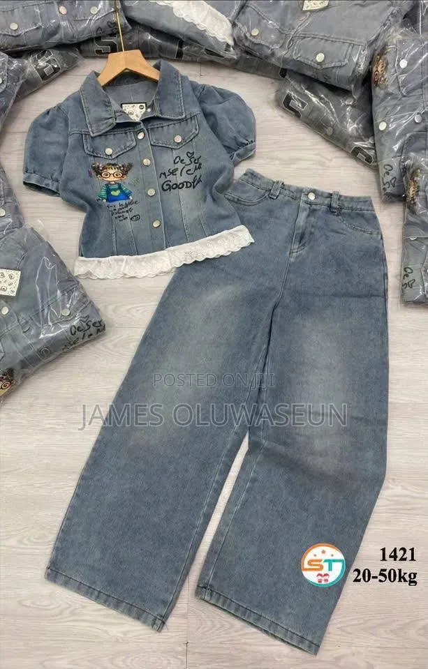 Girl Jeans Up and Down