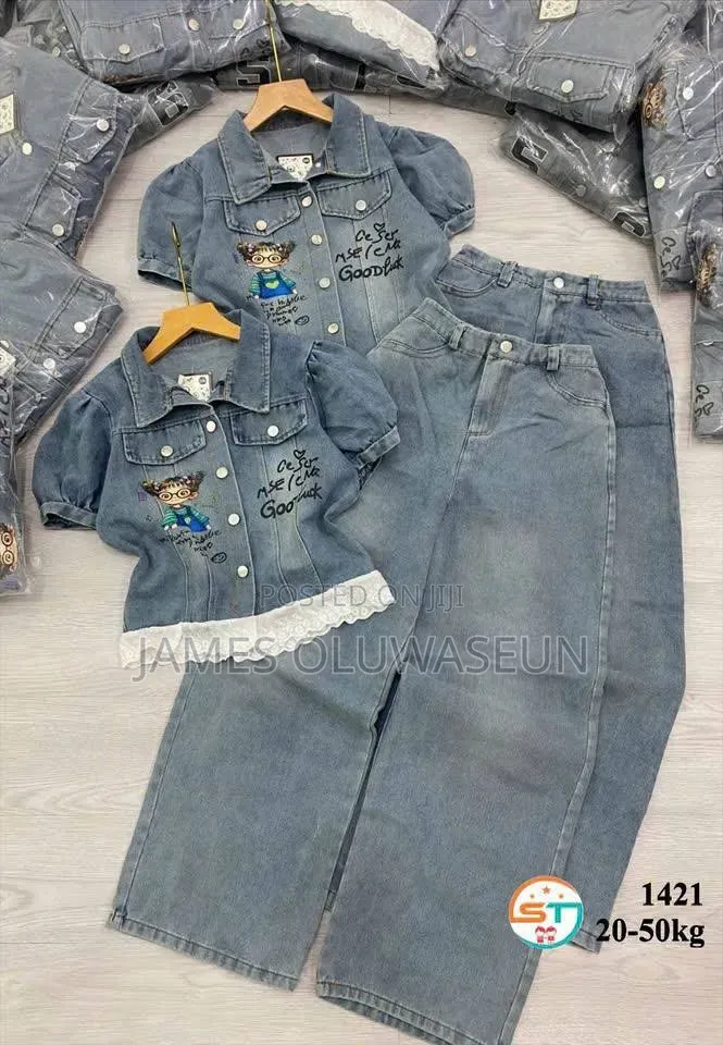 Girl Jeans Up and Down