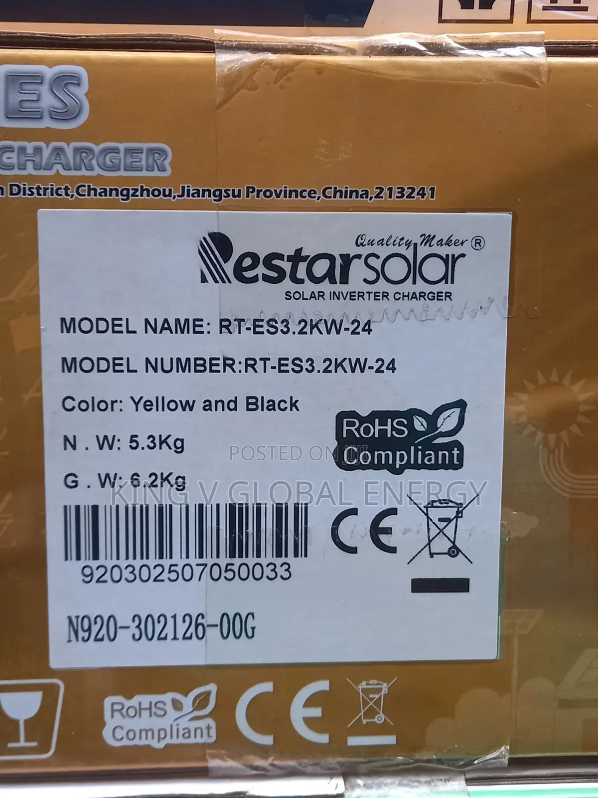 Restar 3.2kva/24 Hybrid Solar Inverter