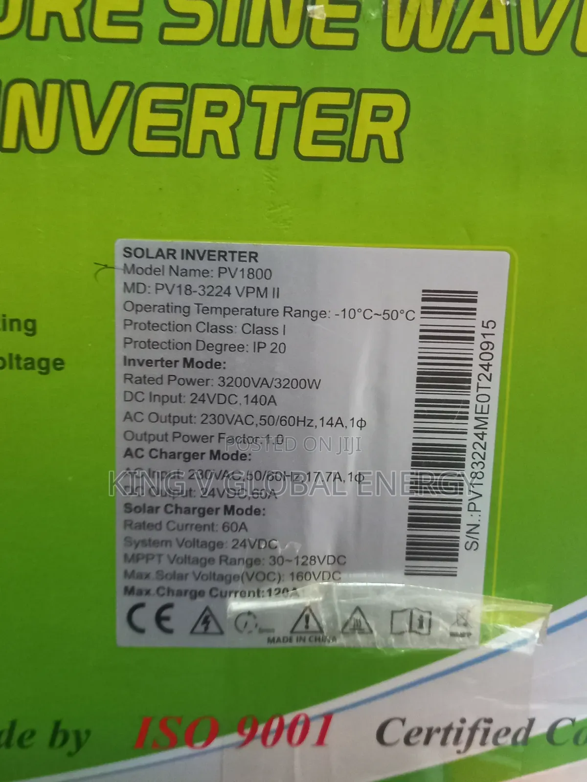 Must 3.2kw/24 Hybrid Solar Inverter