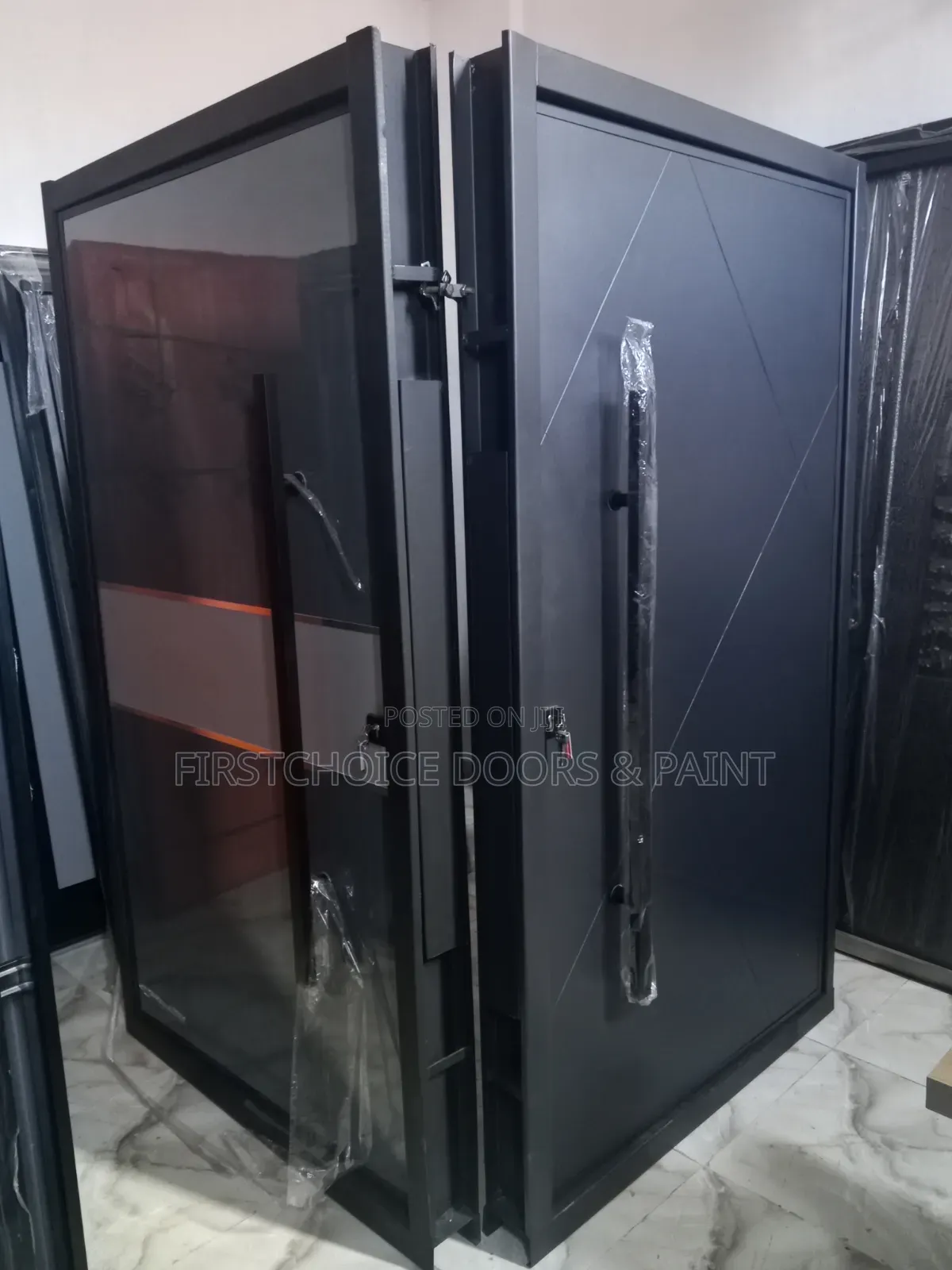 4ft and 6ft Pivot Door Normal and Extra Height Comes With Smart Lock