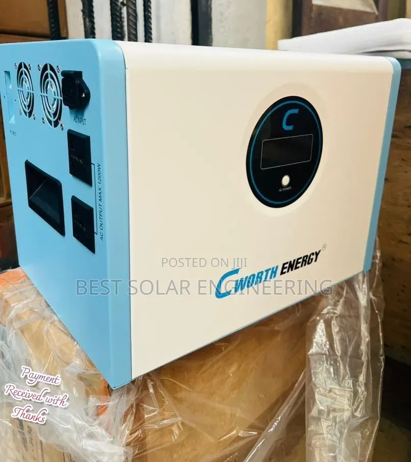 Cworth 1200w With 2.5kwh Battery All in One Solar System (Solar Gen)