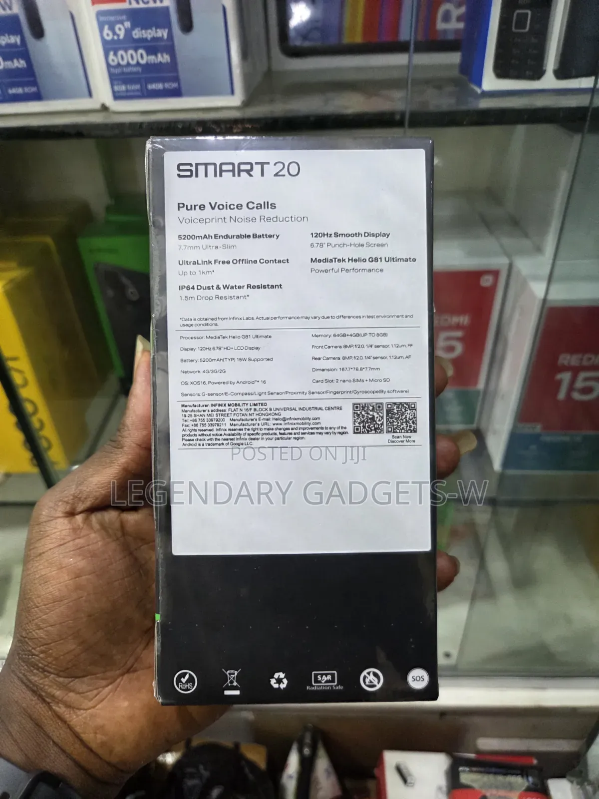 New Infinix Smart 20 64 GB Blue