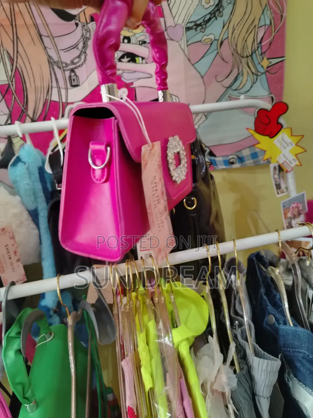 Ladies Top Pink Hand Bag