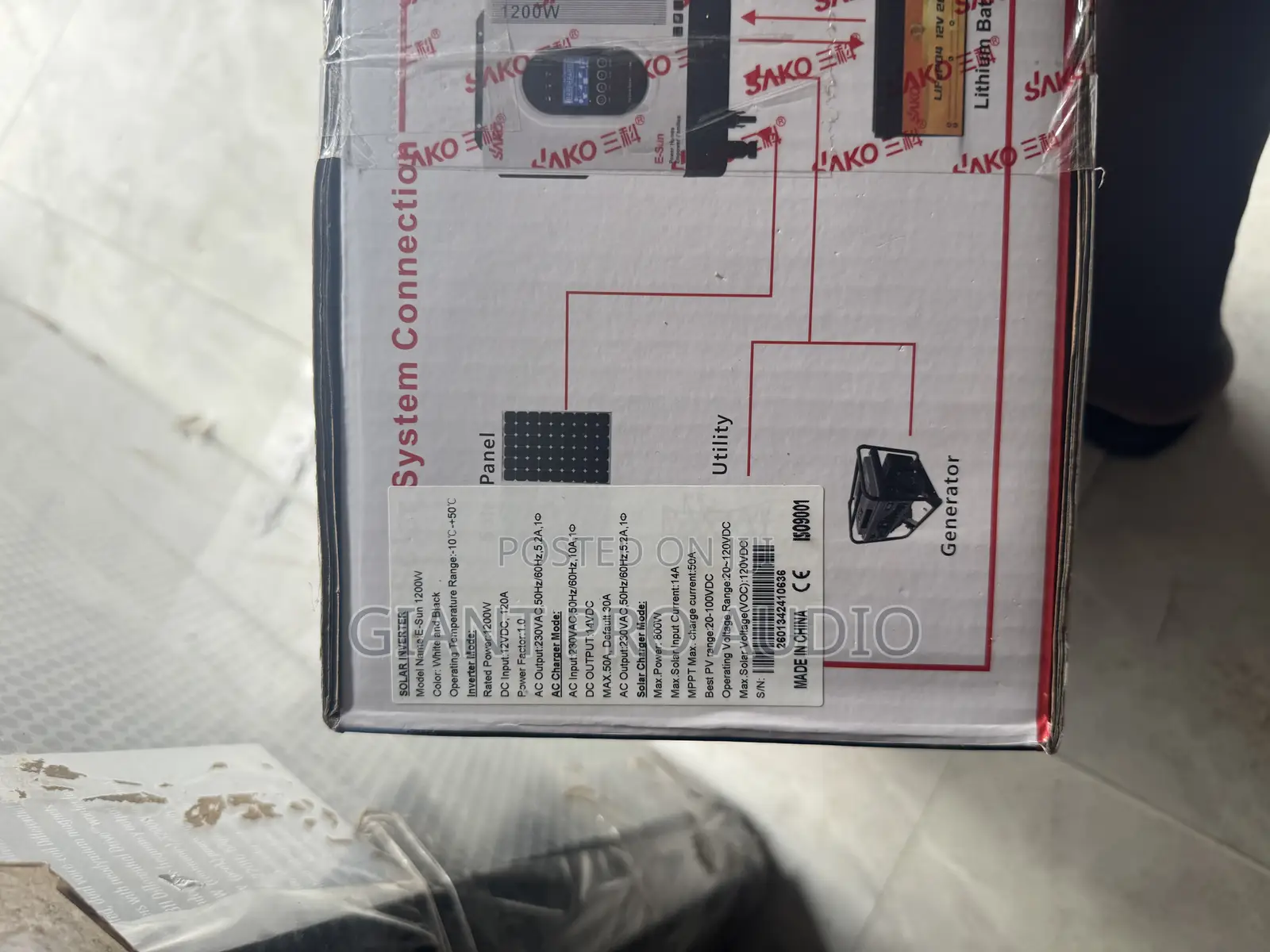 Sako E-Sun 1.2kw Offgrid MPPT Solar Inverter