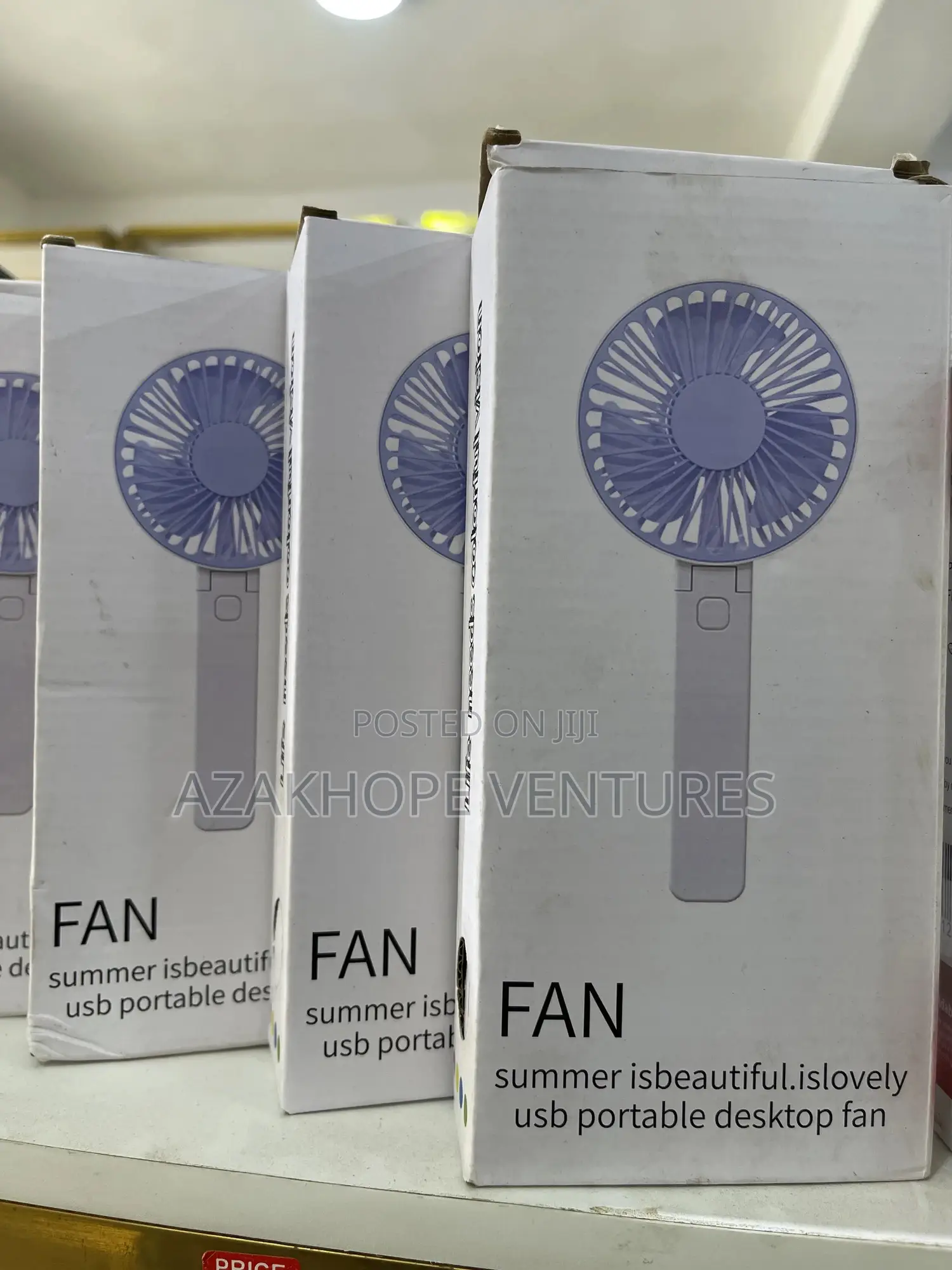 Rechargeable Usb Portable Desktop Fan