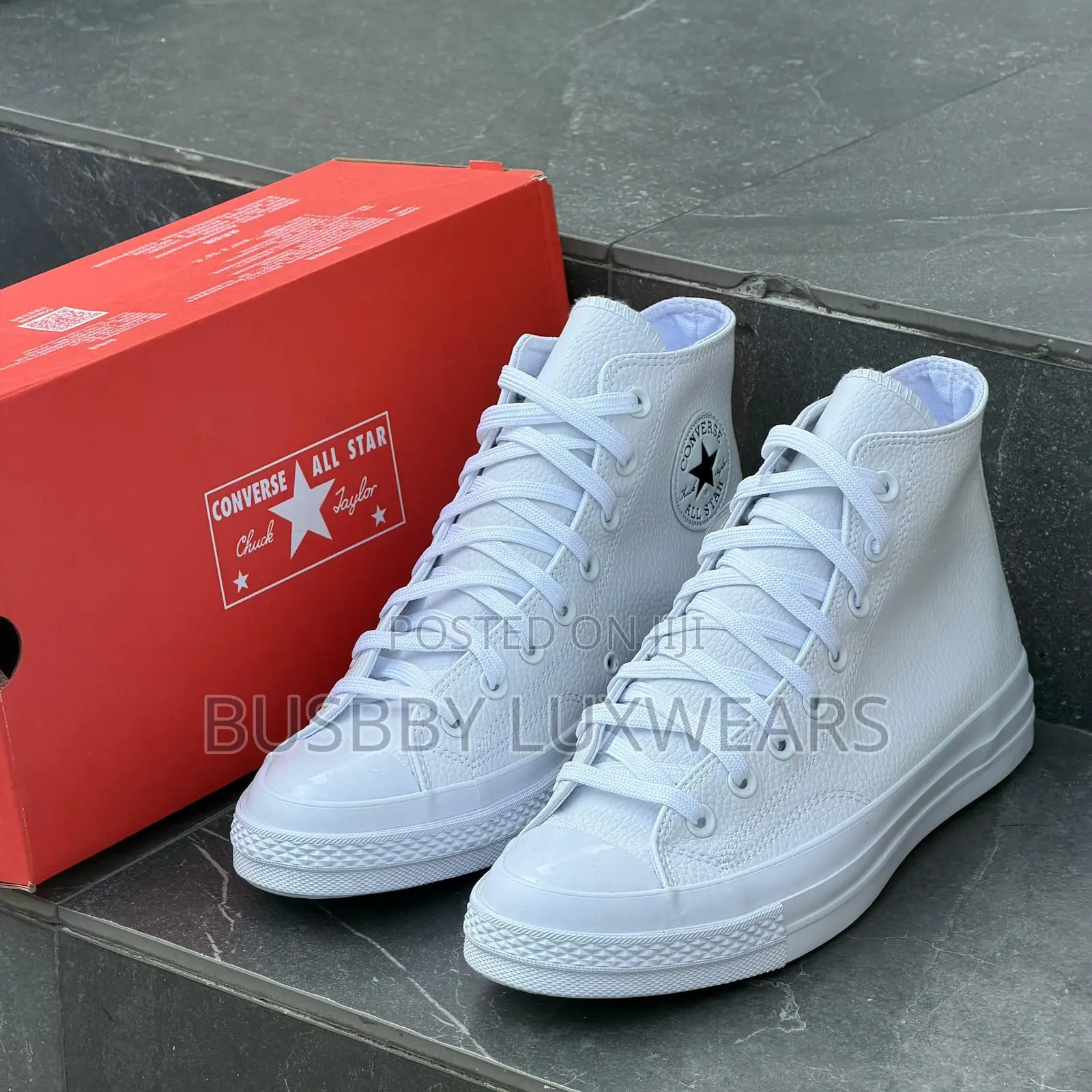 Original Converse All Star High Top Leather Sneakers