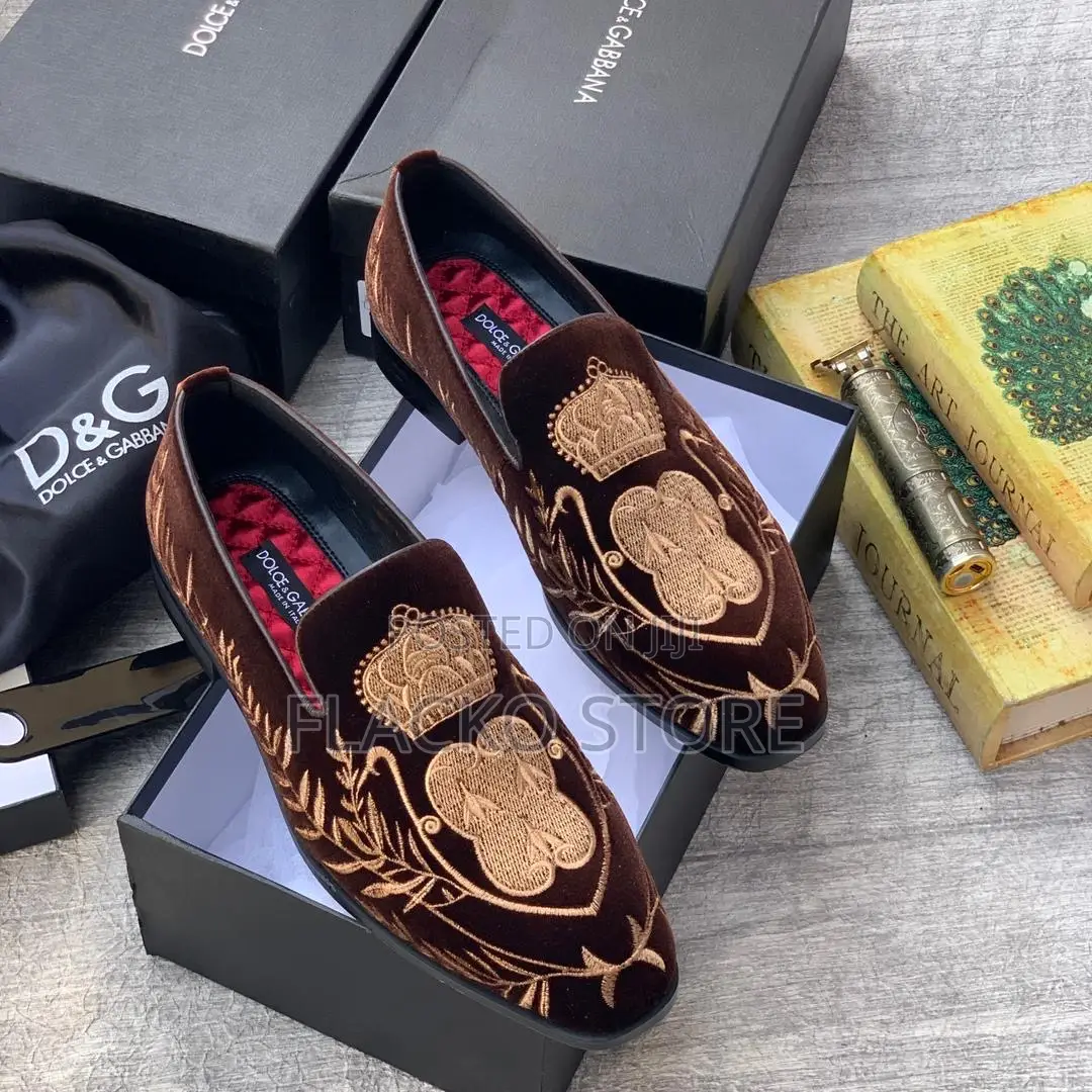 Original Dolce Gabbana Suede Royalty Loafers Shoes