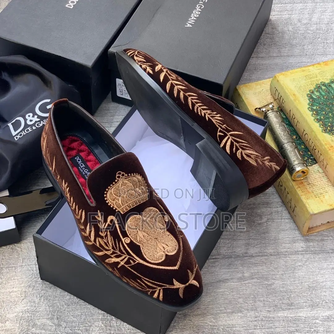 Original Dolce Gabbana Suede Royalty Loafers Shoes